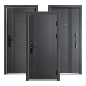Modern Steel Entrance Door Chinese Design Manual Opening for Outdoor Houses and Villas Factory Direct