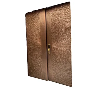 Modern Steel Exterior Anti-Theft Security Door with Hidden Lock for Apartments Villas Living Rooms or Hotels