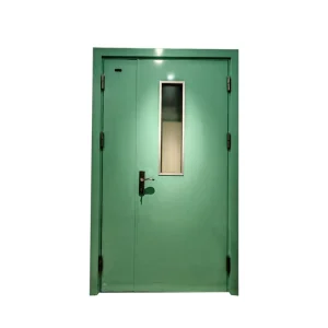 Commercial 3-Hour Fire Rated Galvanized Steel Security Door for Exterior Workshops and Supermarkets