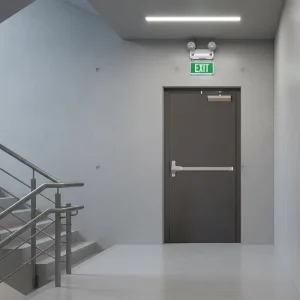 Modern Steel Fireproof Door for Interior Workshop White Powder Coated Soundproof