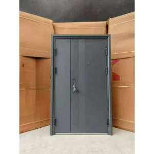 Modern Steel Security Door with Waterproof Anti-Theft Exterior