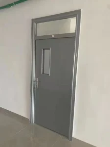 Modern Steel Security Entry Door Finished Surface Side Opening for Exterior Use