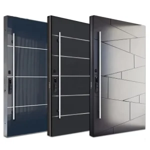 Modern Steel Security Front Door for House Exterior