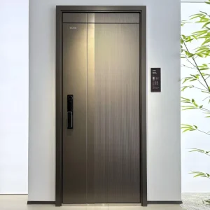 Modern Steel Villa Entry Door with Thermal Insulation and Side Opening