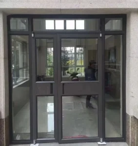 Modern Storefront Commercial Double-glazed Swing Aluminum Door