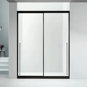 Modern Straight Frameless Sliding Shower Door with 8mm Tempered Glass Film