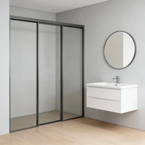 Modern Style Framed Tempered Glass Shower Room Bathroom Sliding Shower Door cShower Partition
