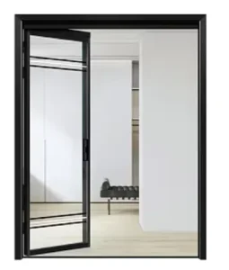 Modern Style PD Folding Door Narrow Frame Aluminum Alloy Glass PT Door for Kitchen Toilet Bedroom Courtyard