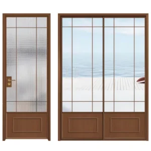 Modern Swing Iron Doors with Soundproof Design for Bathroom and Indoor Use Customizable Colors & Hardware