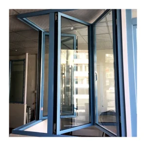 Modern Thermal Break Aluminum Folding Glass Door for Villa Living Rooms and Exterior Use