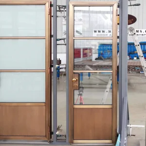 Modern Thermal Break Soundproof Copper Glass Sliding Door for Balcony and Villa