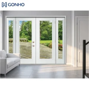 Modern Thermal Heat Insulation Energy Saving Wind Resistant Fiberglass Screen Aluminum Pivot Hinged Swing Door