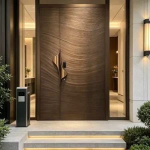 Modern Villa Entrance Door Anti-Theft Aluminum or Stainless Steel Alloy