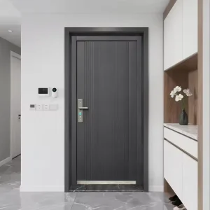 Modern Villa Main Entrance Double Cast Aluminum Security Door Sound Insulation Customizable Colors Farmhouse