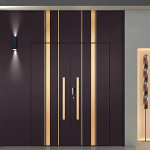 Modern Villa Main Entrance Security Door, Aluminum Alloy, Manufactured in China