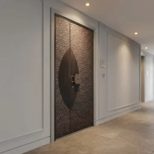 Modern Waterproof Bulletproof Aluminum Security Front Door for Villa Outdoor Entry