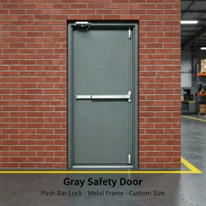 Modern Waterproof Galvanized Steel Security Exterior Entry Door with Thermal Insulation for Basement and Villa