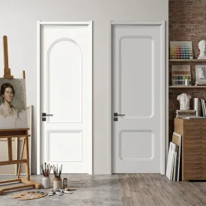 Modern Waterproof Polymer SPC Wooden Composite Interior Door