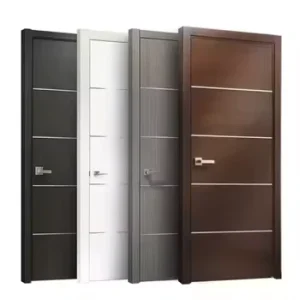 Modern Waterproof Solid Wooden Interior Doors for Kitchen and Bedroom Polymer and MDF with Finished Surface