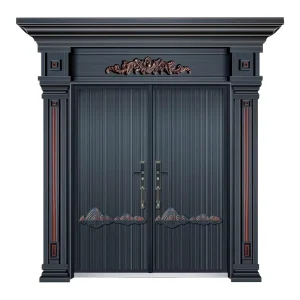 Modern Waterproof Soundproof Cast Aluminum Exterior Front Door