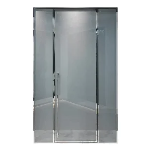 Modern Waterproof Tempered Glass Swing Shower Door for Hotel and Apartment Use