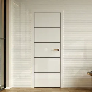 Modern White Natural Oak Solid Wood Interior Room Door