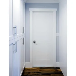 Modern White Single Panel Shaker Interior Wooden Door