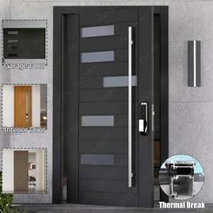 Modern Wide Aluminum Main Entrance Door