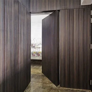 Modern Wood Interior Invisible Grille Door Hidden Hinge Frameless Secret Door