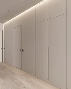 Modern Wooden Flush Frameless Invisible Door with Concealed Frame