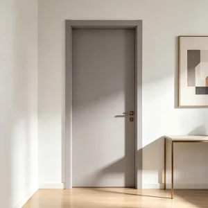 Morandi Dark Grain Flush Interior Door Warm Rich Tone Water-Resistant Multi-Layer Board Silent Soundproof Bedroom Hotel