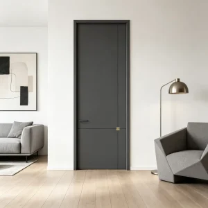 Most Popular Wooden Double Door Custom-Made Minimalist Interior Waterproof Bedroom Bathroom