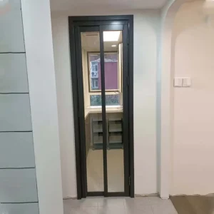 Multifunctional Aluminum PD/PT Combined Sliding Folding Swing Glass Door for Indoor Bathroom, Balcony, or Kitchen