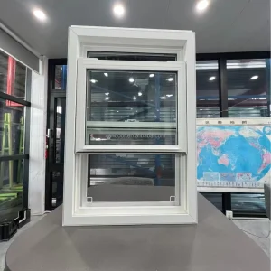 NFRC AAMA Certified Impact-Resistant American-Style Vinyl Double-Hung Window with Tempered Safety Glass IGU
