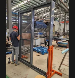 NFRC Aluminum 152 Series Sliding Door with Screen, 3 Guide Rail Sliding Door
