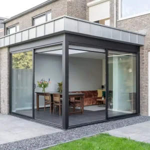 NFRC-Certified Energy-Efficient Full-View Double-Glazing Aluminum Sliding Glass Patio Door