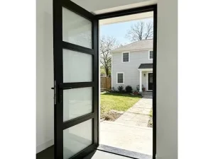 NFRC Certified Thermal Break Aluminum Casement Swing Door with Insulated Exterior