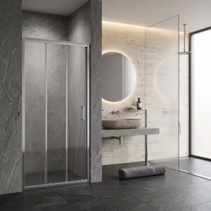 Narrow Edge 8mm Tempered Glass Shower Cabin with Minimalist Slim Profile Shower Door
