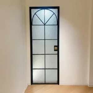 Narrow Edge Aluminum Alloy Casement Door with Finished Surface Waterproof Soundproof for Home Bathroom Hotel or Villa