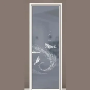 Narrow-Edge Titanium-Magnesium Alloy Swing Door Moisture-Proof Rust-Proof Kitchen Bathroom Door