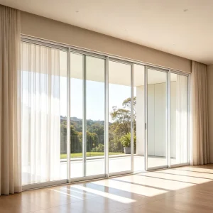 Narrow Frame Aluminum Alloy Sliding Door for House Balcony Living Room