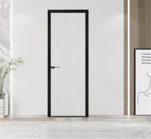 Narrow-Frame Aluminum Interior Swing Glass Doors for Kitchen and Bedroom