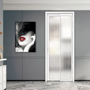 Narrow Frame Aluminum PD Sliding and Swing Door for Compact Bathroom Doorway