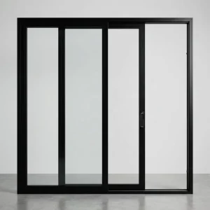Narrow-Frame Aluminum Panoramic Glass Sliding Door for Exterior Bedrooms and Patios
