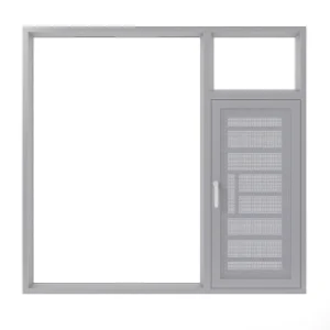 Narrow Frame Hurricane Proof Impact Aluminium Frame Doors and Windows Aluminum Tilt Turn Casement Window
