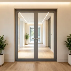 Narrow Frame Swing Door