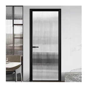 Narrow-Framed Aluminum Swing Glass Interior Door