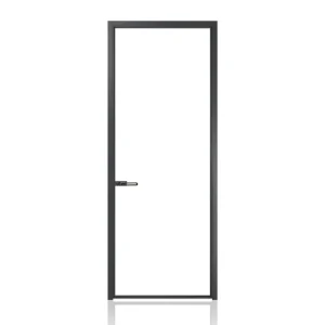 Narrow Panel Edge Well-Sealed Waterproof Aluminium Interior Casement Door