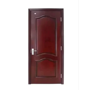 Natural Veneer Modern Simple Style Fire Rated Wood Interior Entrance Door for House and Apartment