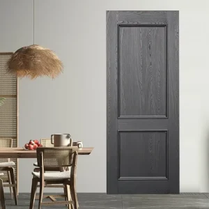 Natural Veneer Water-Based Paint Solid Wood Interior Wooden Door for House Hotel Hospital Projects